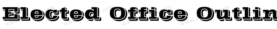 Elected Office Outline字体转换